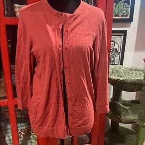 LOFT Women's Cardigan in Coral